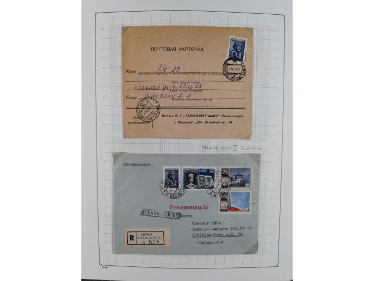 1938/54, mint never hinged/unused and used collection with covers, some better sets and items with souvenir sheets Mi.-Nr. Bl