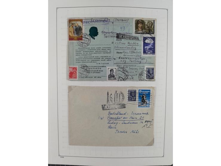 1938/54, mint never hinged/unused and used collection with covers, some better sets and items with souvenir sheets Mi.-Nr. Bl