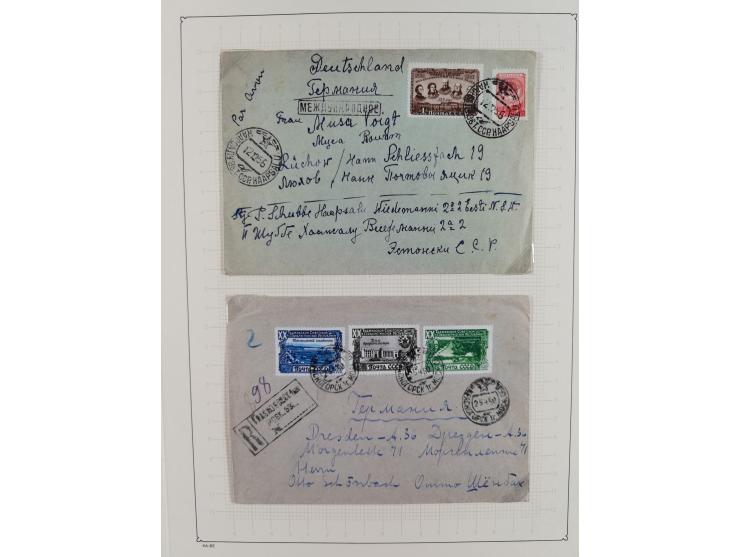 1938/54, mint never hinged/unused and used collection with covers, some better sets and items with souvenir sheets Mi.-Nr. Bl