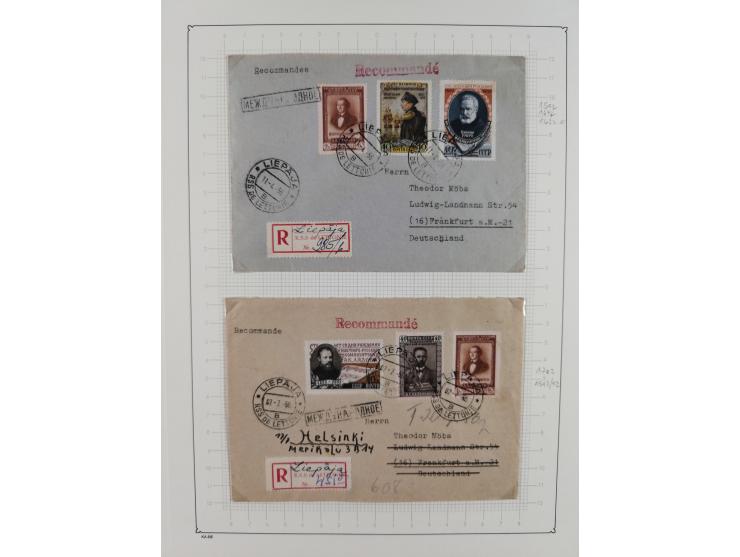 1938/54, mint never hinged/unused and used collection with covers, some better sets and items with souvenir sheets Mi.-Nr. Bl