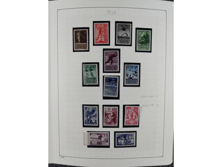 1938/54, mint never hinged/unused and used collection with covers, some better sets and items with souvenir sheets Mi.-Nr. Bl