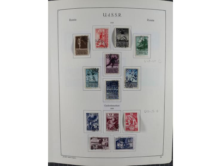 1938/54, mint never hinged/unused and used collection with covers, some better sets and items with souvenir sheets Mi.-Nr. Bl