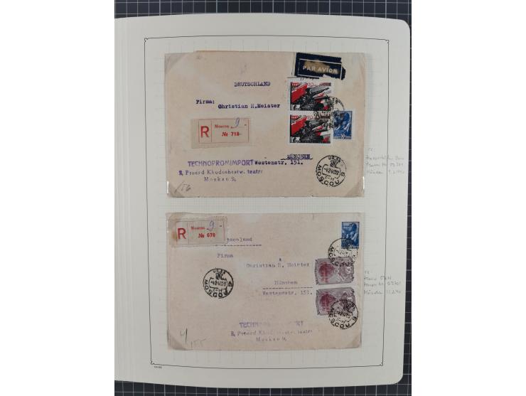 1938/54, mint never hinged/unused and used collection with covers, some better sets and items with souvenir sheets Mi.-Nr. Bl