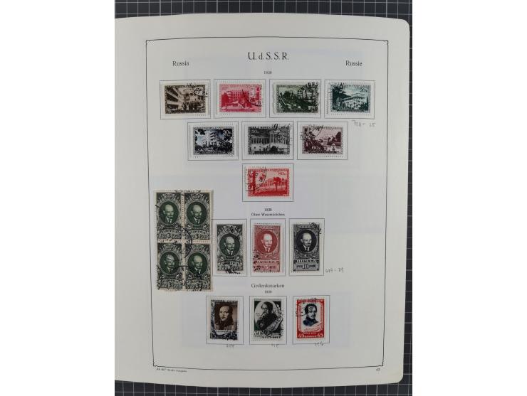 1938/54, mint never hinged/unused and used collection with covers, some better sets and items with souvenir sheets Mi.-Nr. Bl