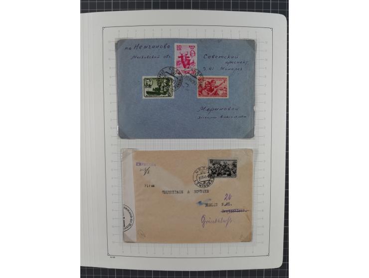 1938/54, mint never hinged/unused and used collection with covers, some better sets and items with souvenir sheets Mi.-Nr. Bl