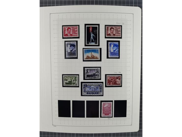 1938/54, mint never hinged/unused and used collection with covers, some better sets and items with souvenir sheets Mi.-Nr. Bl