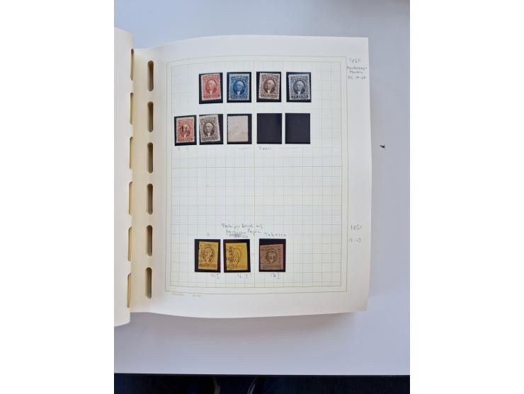 1856/1996 (ca.), interesting mint never hinged/unused and used collection, including Postage Dues, Officials and Special Deli