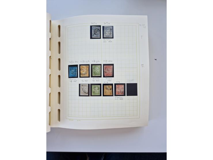 1856/1996 (ca.), interesting mint never hinged/unused and used collection, including Postage Dues, Officials and Special Deli