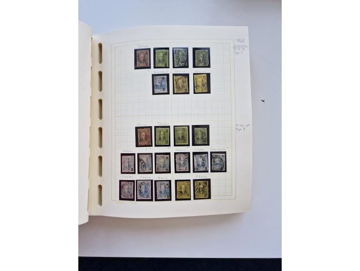 1856/1996 (ca.), interesting mint never hinged/unused and used collection, including Postage Dues, Officials and Special Deli