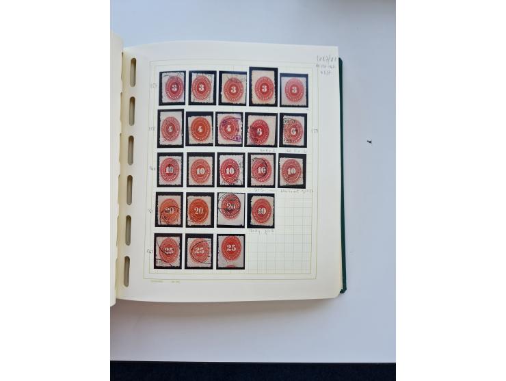 1856/1996 (ca.), interesting mint never hinged/unused and used collection, including Postage Dues, Officials and Special Deli