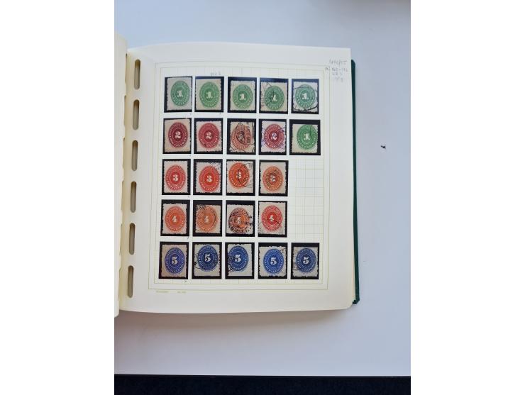 1856/1996 (ca.), interesting mint never hinged/unused and used collection, including Postage Dues, Officials and Special Deli