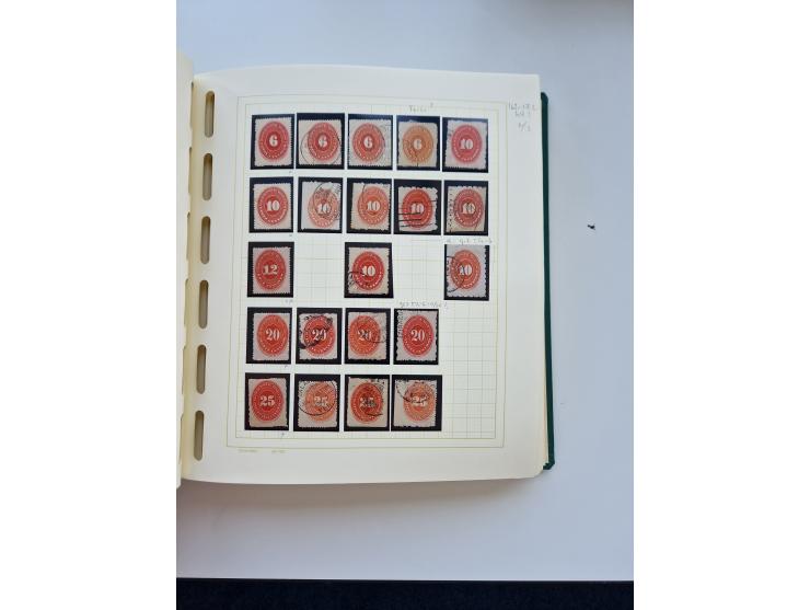 1856/1996 (ca.), interesting mint never hinged/unused and used collection, including Postage Dues, Officials and Special Deli