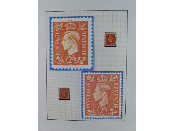 1944, sehr interessante ungebrauchte/postfrische und gestempelte Sammlung, dabei Gedenkblätter Mi.-Nr. 2 PG, 3 PG, 9PG(2), gu