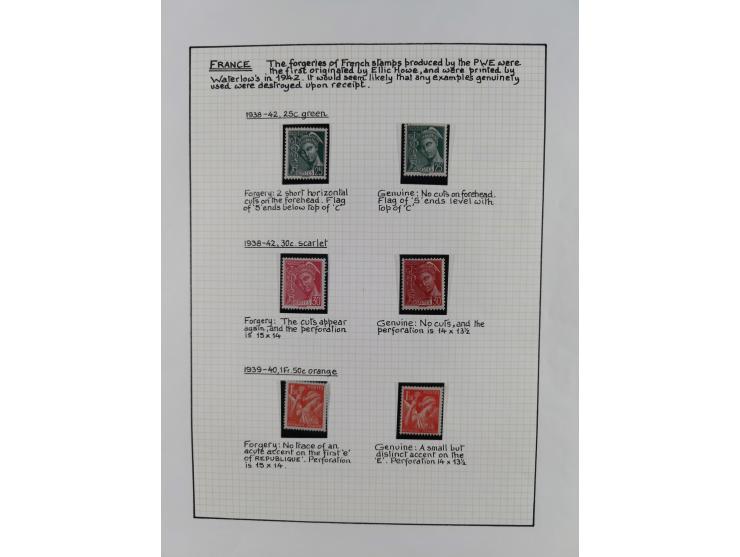 1944, sehr interessante ungebrauchte/postfrische und gestempelte Sammlung, dabei Gedenkblätter Mi.-Nr. 2 PG, 3 PG, 9PG(2), gu