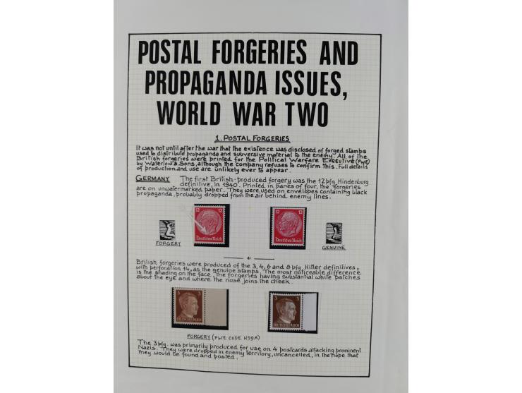 1944, sehr interessante ungebrauchte/postfrische und gestempelte Sammlung, dabei Gedenkblätter Mi.-Nr. 2 PG, 3 PG, 9PG(2), gu