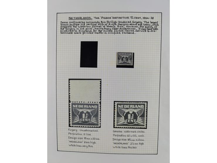 1944, sehr interessante ungebrauchte/postfrische und gestempelte Sammlung, dabei Gedenkblätter Mi.-Nr. 2 PG, 3 PG, 9PG(2), gu