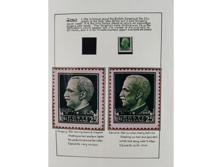 1944, sehr interessante ungebrauchte/postfrische und gestempelte Sammlung, dabei Gedenkblätter Mi.-Nr. 2 PG, 3 PG, 9PG(2), gu