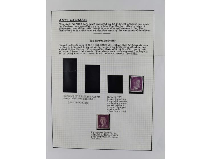 1944, sehr interessante ungebrauchte/postfrische und gestempelte Sammlung, dabei Gedenkblätter Mi.-Nr. 2 PG, 3 PG, 9PG(2), gu