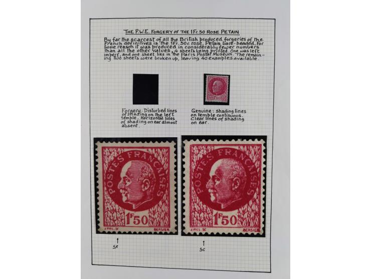 1944, sehr interessante ungebrauchte/postfrische und gestempelte Sammlung, dabei Gedenkblätter Mi.-Nr. 2 PG, 3 PG, 9PG(2), gu