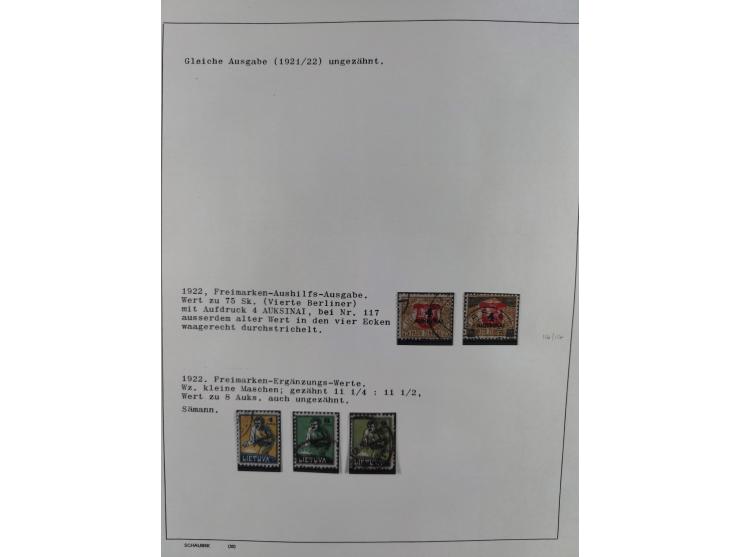 1918/40 (ca.), mint never hinged/unused and used accumulation with a few covers, noted Estonia and Lithuania, including a fin