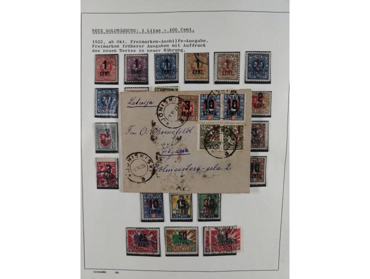 1918/40 (ca.), mint never hinged/unused and used accumulation with a few covers, noted Estonia and Lithuania, including a fin