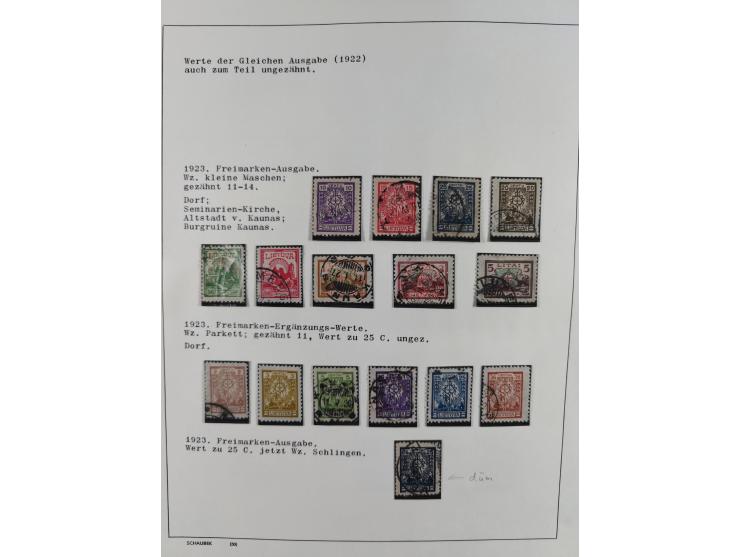 1918/40 (ca.), mint never hinged/unused and used accumulation with a few covers, noted Estonia and Lithuania, including a fin