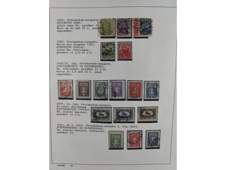 1918/40 (ca.), mint never hinged/unused and used accumulation with a few covers, noted Estonia and Lithuania, including a fin