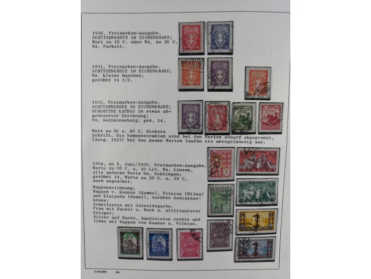 1918/40 (ca.), mint never hinged/unused and used accumulation with a few covers, noted Estonia and Lithuania, including a fin