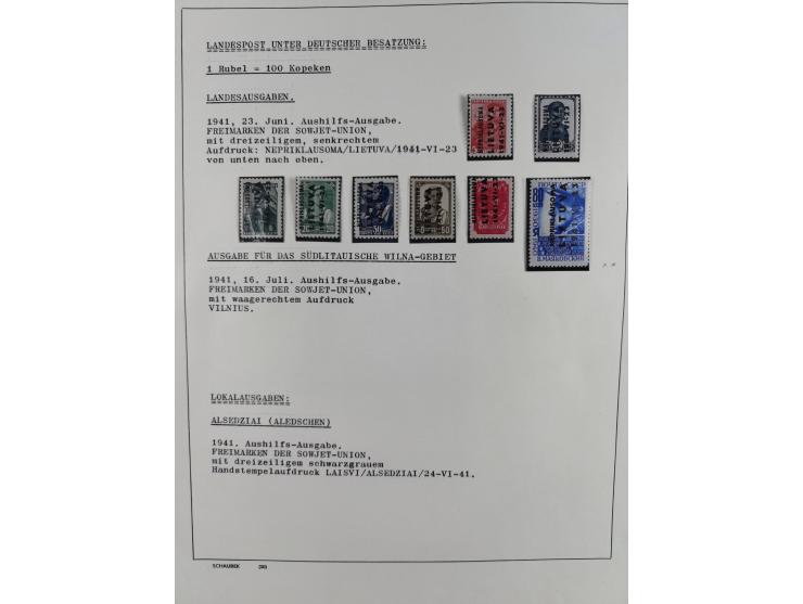 1918/40 (ca.), mint never hinged/unused and used accumulation with a few covers, noted Estonia and Lithuania, including a fin