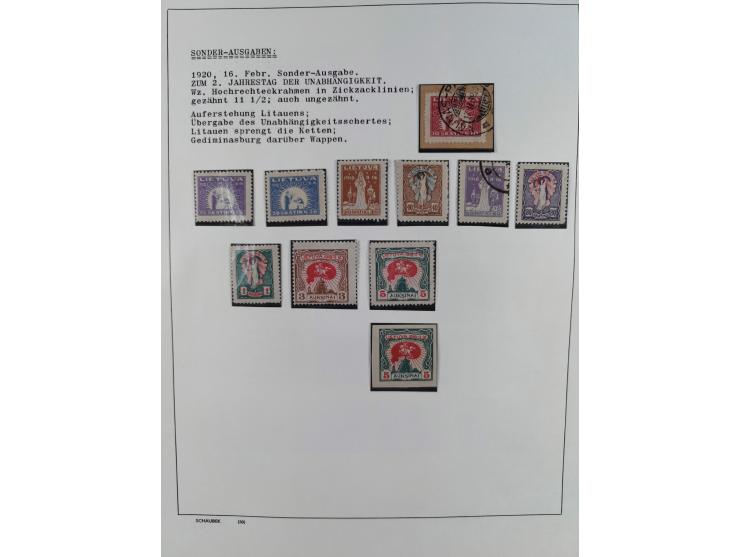 1918/40 (ca.), mint never hinged/unused and used accumulation with a few covers, noted Estonia and Lithuania, including a fin