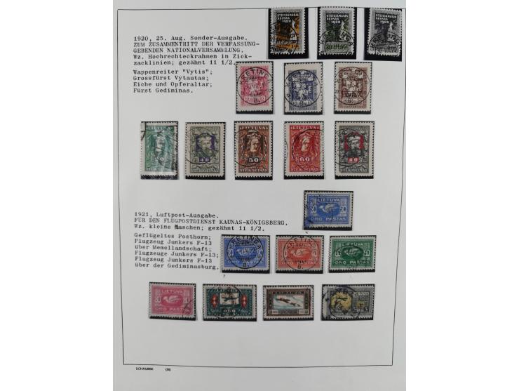 1918/40 (ca.), mint never hinged/unused and used accumulation with a few covers, noted Estonia and Lithuania, including a fin