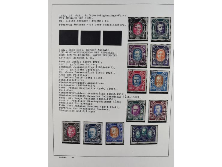 1918/40 (ca.), mint never hinged/unused and used accumulation with a few covers, noted Estonia and Lithuania, including a fin