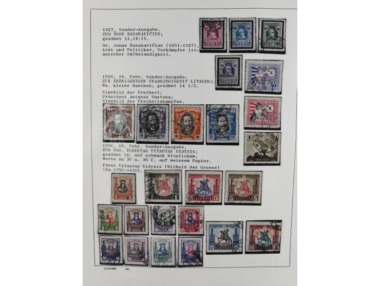 1918/40 (ca.), mint never hinged/unused and used accumulation with a few covers, noted Estonia and Lithuania, including a fin