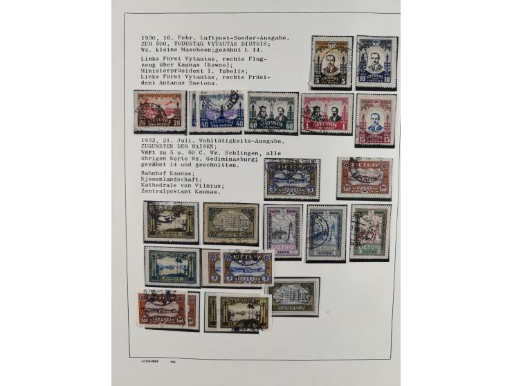 1918/40 (ca.), mint never hinged/unused and used accumulation with a few covers, noted Estonia and Lithuania, including a fin