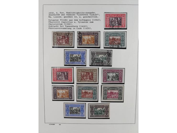 1918/40 (ca.), mint never hinged/unused and used accumulation with a few covers, noted Estonia and Lithuania, including a fin