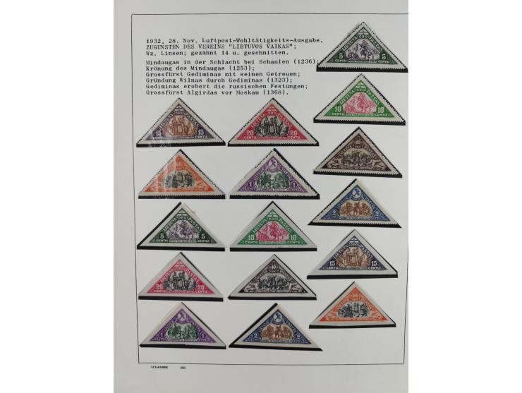 1918/40 (ca.), mint never hinged/unused and used accumulation with a few covers, noted Estonia and Lithuania, including a fin