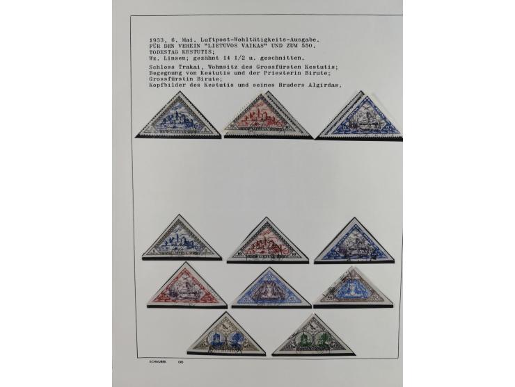 1918/40 (ca.), mint never hinged/unused and used accumulation with a few covers, noted Estonia and Lithuania, including a fin