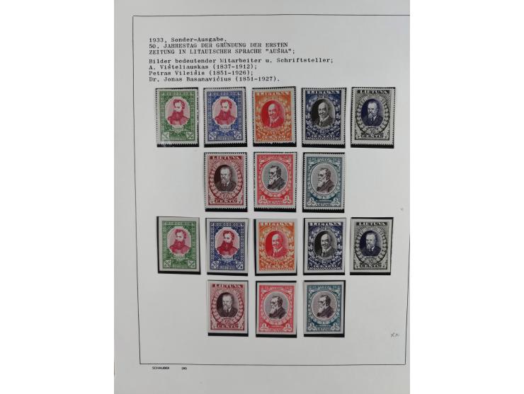 1918/40 (ca.), mint never hinged/unused and used accumulation with a few covers, noted Estonia and Lithuania, including a fin