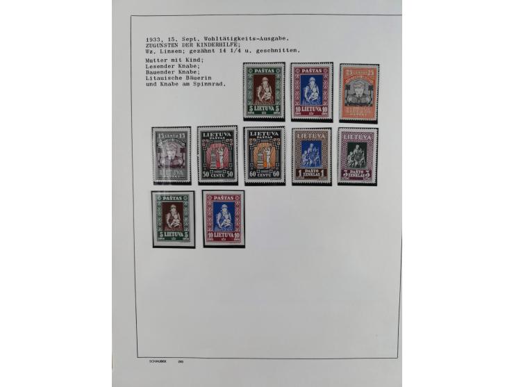 1918/40 (ca.), mint never hinged/unused and used accumulation with a few covers, noted Estonia and Lithuania, including a fin