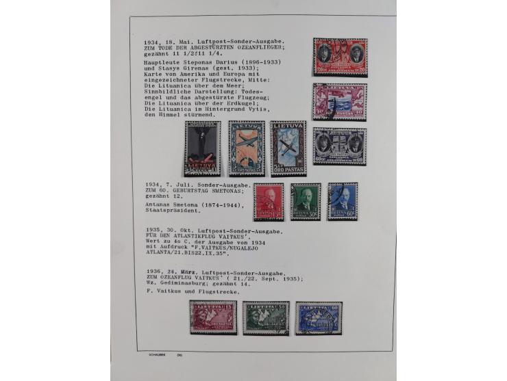 1918/40 (ca.), mint never hinged/unused and used accumulation with a few covers, noted Estonia and Lithuania, including a fin