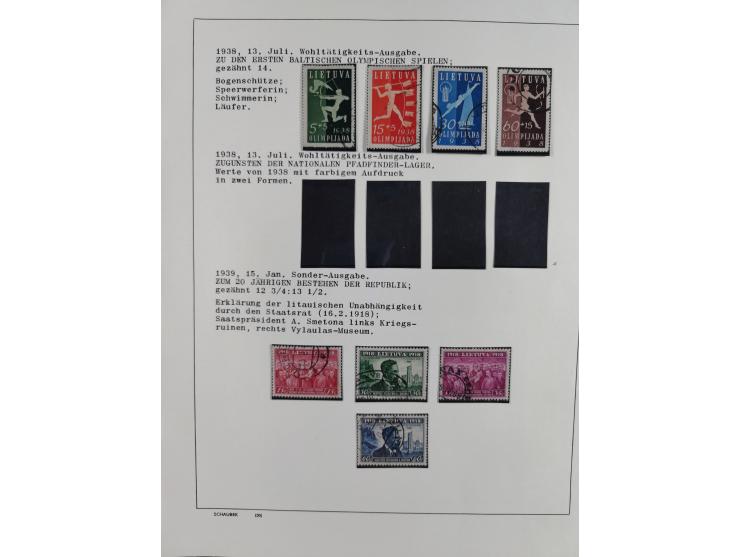 1918/40 (ca.), mint never hinged/unused and used accumulation with a few covers, noted Estonia and Lithuania, including a fin