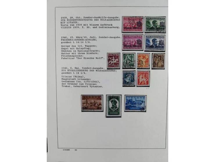 1918/40 (ca.), mint never hinged/unused and used accumulation with a few covers, noted Estonia and Lithuania, including a fin