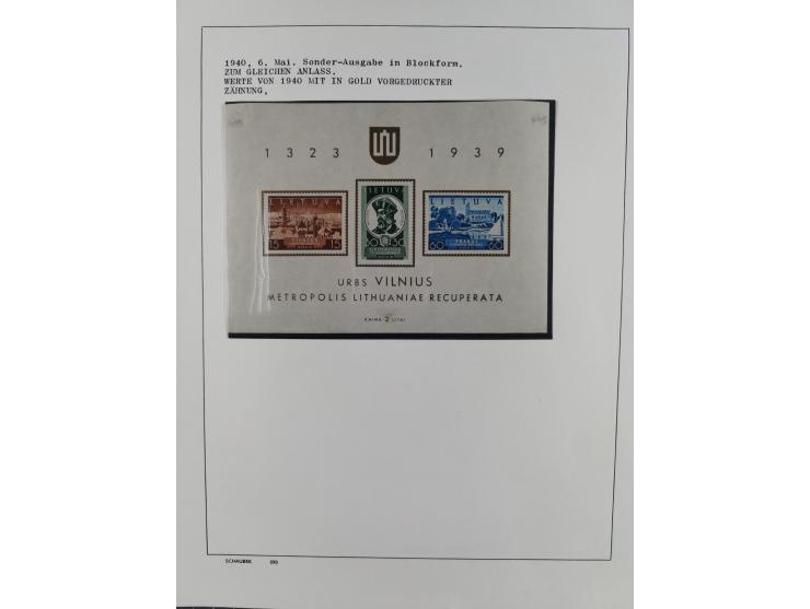 1918/40 (ca.), mint never hinged/unused and used accumulation with a few covers, noted Estonia and Lithuania, including a fin