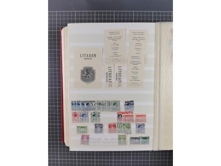 1918/40 (ca.), mint never hinged/unused and used accumulation with a few covers, noted Estonia and Lithuania, including a fin