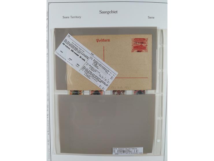 1920/59, in den Hauptnummern komplette gestempelte/ungebrauchte und gering postfrische Sammlung inkl. Dienstmarken, dabei Saa