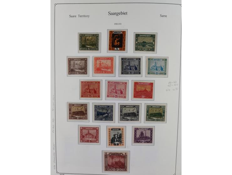 1920/59, in den Hauptnummern komplette gestempelte/ungebrauchte und gering postfrische Sammlung inkl. Dienstmarken, dabei Saa