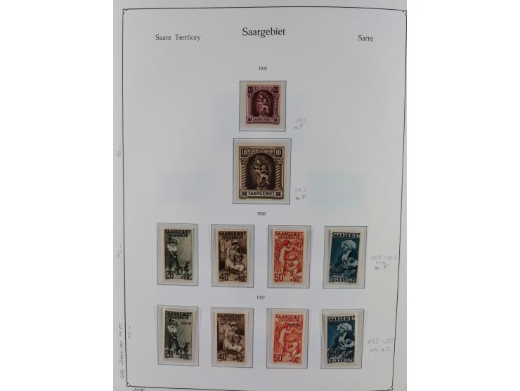 1920/59, in den Hauptnummern komplette gestempelte/ungebrauchte und gering postfrische Sammlung inkl. Dienstmarken, dabei Saa