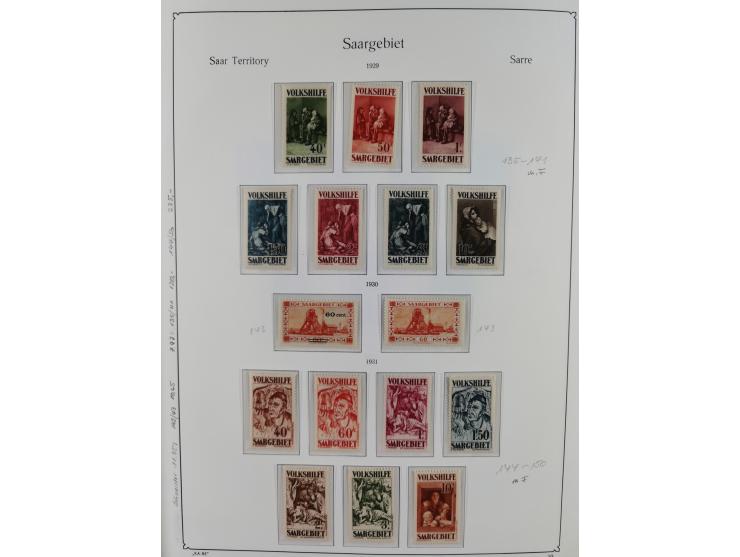 1920/59, in den Hauptnummern komplette gestempelte/ungebrauchte und gering postfrische Sammlung inkl. Dienstmarken, dabei Saa