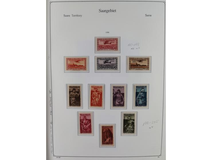 1920/59, in den Hauptnummern komplette gestempelte/ungebrauchte und gering postfrische Sammlung inkl. Dienstmarken, dabei Saa