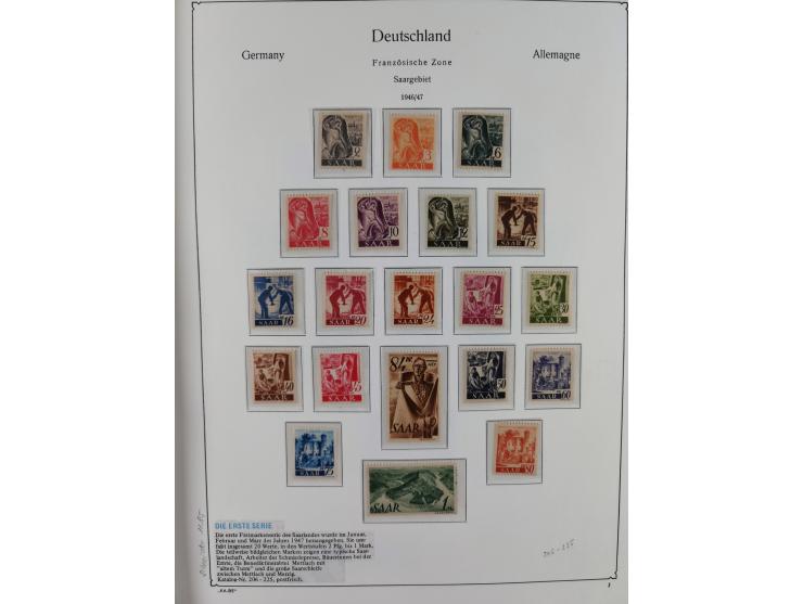 1920/59, in den Hauptnummern komplette gestempelte/ungebrauchte und gering postfrische Sammlung inkl. Dienstmarken, dabei Saa